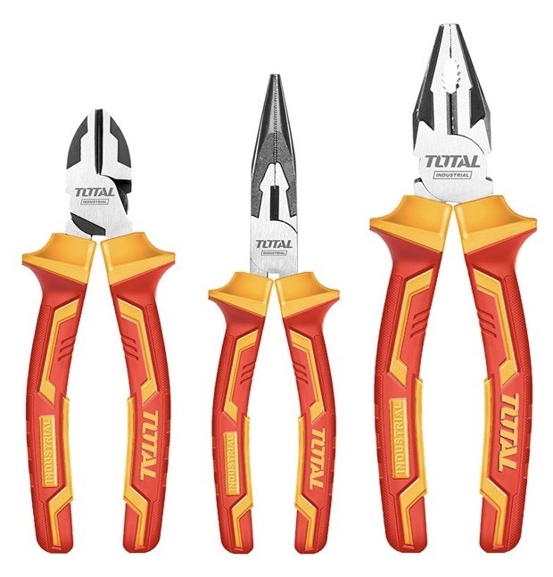 Súprava mini klieští Total Tools s ergonomickou rukoväťou, kompaktné prevedenie