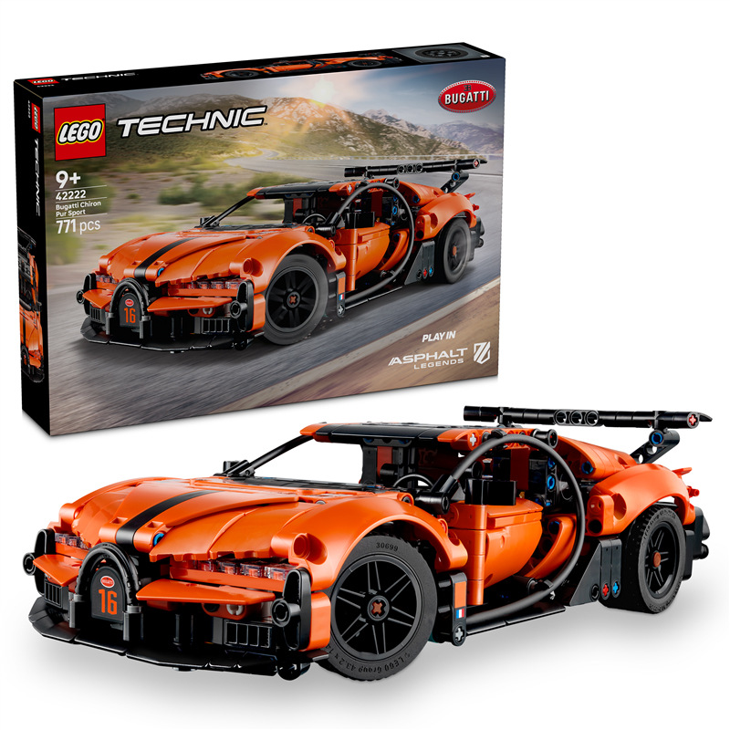 Stavebnica LEGO® Technic 42222 Hyperauto Bugatti Chiron Pur Sport Stavebnica LEGO® Technic 42222 Hyperauto Bugatti Chiron Pur Sport