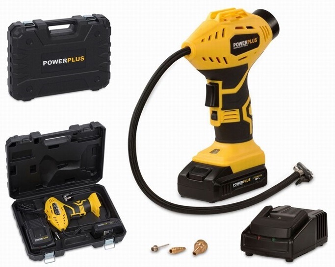 Kompresor POWERPLUS POWX1700 (s batériou)