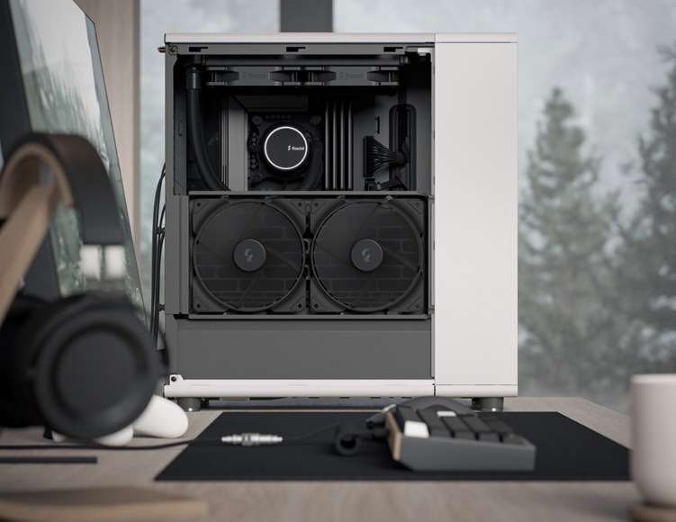 Case FRACTAL DESIGN North Charcoal Black Tempered Glass Light Tint čierna