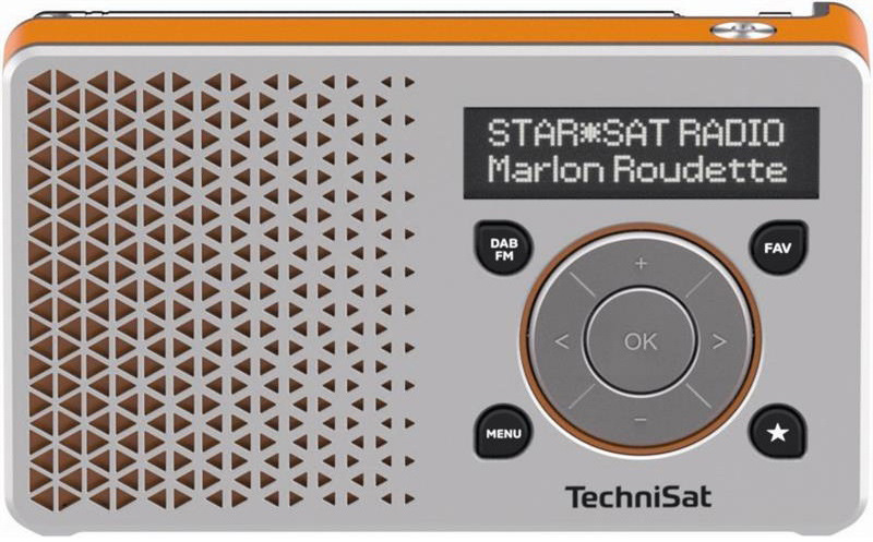 Rádioprijímač s DAB+ Technisat DIGITRADIO 1 strieborný/oranžový Rádioprijímač DAB+ TechniSat DIGITRADIO 1, strieborno-oranžová