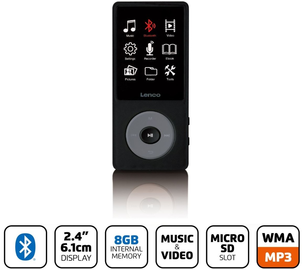 MP4 prehrávač Lenco Xemio-860 čierny Prehľad výhod MP4 prehrávača Lenco XEMIO-860BK