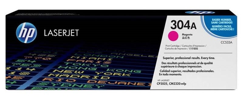 Toner HP 304A, 2 800 strán purpurová farba