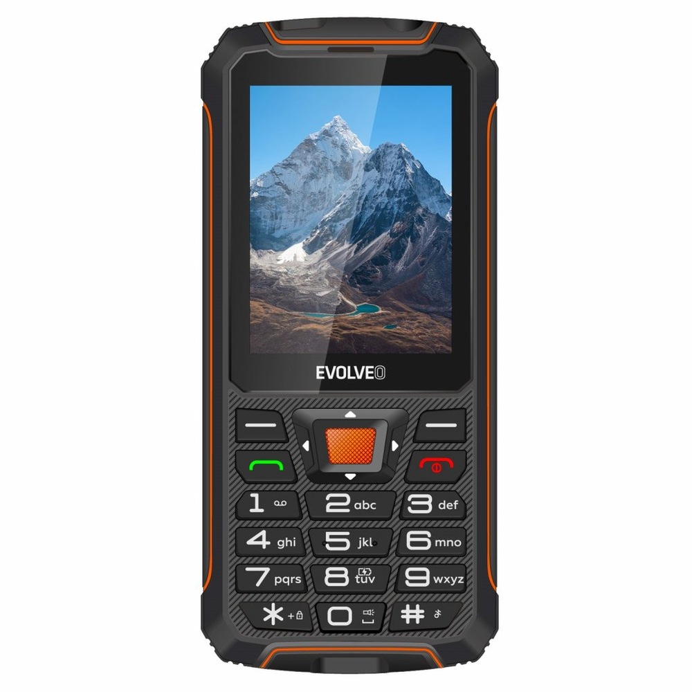 Mobilný telefón Evolveo StrongPhone Z6 čierny/oranžový