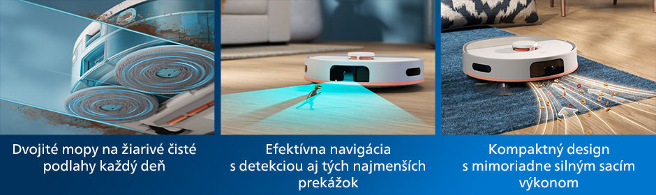 Robotický vysávač Philips 5000 Series XU5000/20 béžový Robotický vysávač Philips 5000 Series XU5000/20 béžový