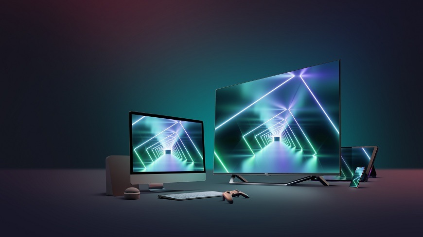 Televízor Hisense 40A4S televízie a rôzne príslušenstvo okolo nej