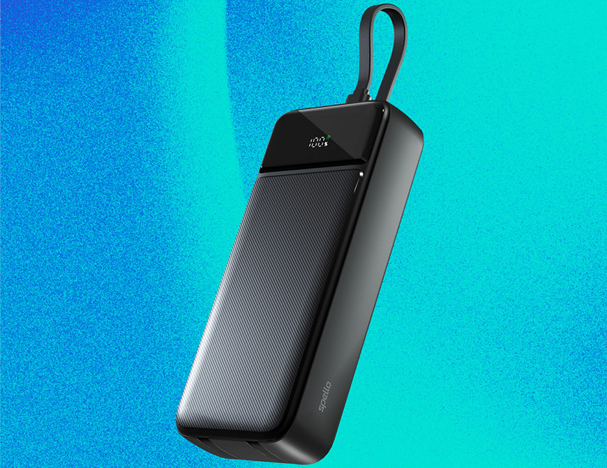 Powerbank Spello by Epico ForcePack 20000mAh, s integrovanými káblami SP21 čierna Powerbanka Spello by Epico ForcePack 20000mAh, s integrovanými káblami SP21