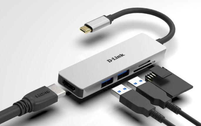 USB Hub D-Link USB-C/HDMI, 2x USB 3.0, SD, Micro SD USB Hub D-Link USB-C/HDMI, 2x USB 3.0, SD, Micro SD
