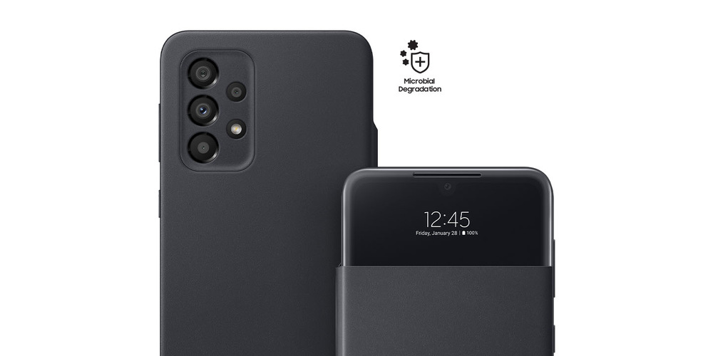 Puzdro na mobil flipové Samsung S View Wallet Cover na Galaxy A33 5G čierne Puzdro na mobil flipové Samsung S View Wallet Cover na Galaxy A33 5G čierne