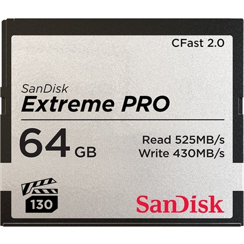 Pamäťová karta SANDISK Extreme Pro CFast 2.0 64 GB (515R/430W)