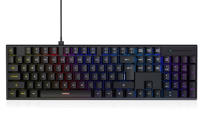 Klávesnica Niceboy Oryx K310, čierna