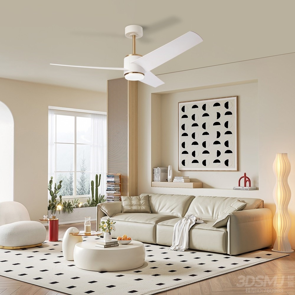 LED stropné svietidlo IMMAX NEO LITE BEAUTY SMART LED s ventilátorom, 18W, Wi-Fi, TUYA biele/zlaté Stropné svietidlo IMMAX NEO LITE BEAUTY SMART LED s ventilátorom, 18W, Wi-Fi, TUYA - biele / zlaté