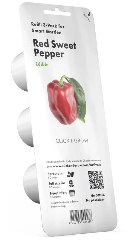 Semienka Click and Grow Červená paprika, sladká (3 ks)