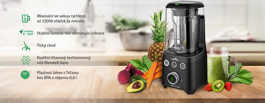 Stolný mixér ETA Vital Blend Vaco 4100 90000 čierny/biely Stolný mixér ETA Vital Blend Vaco 4100 90000 čierny/biely