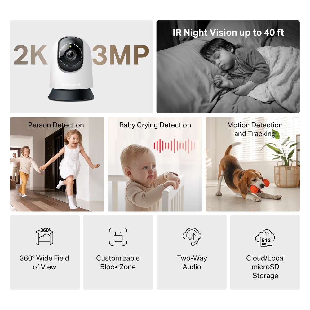 IP kamera Mercusys MC210 biela Mercusys MC210