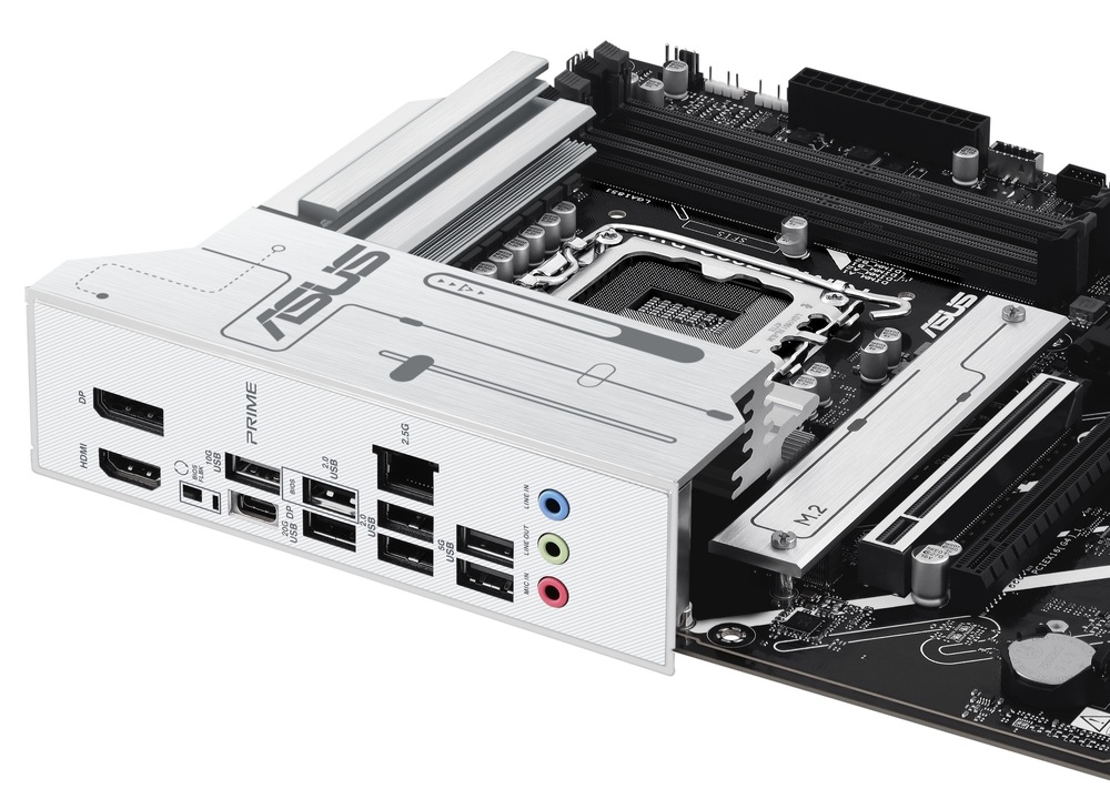 Zadný pohľad - Základná doska Asus PRIME Z890-P