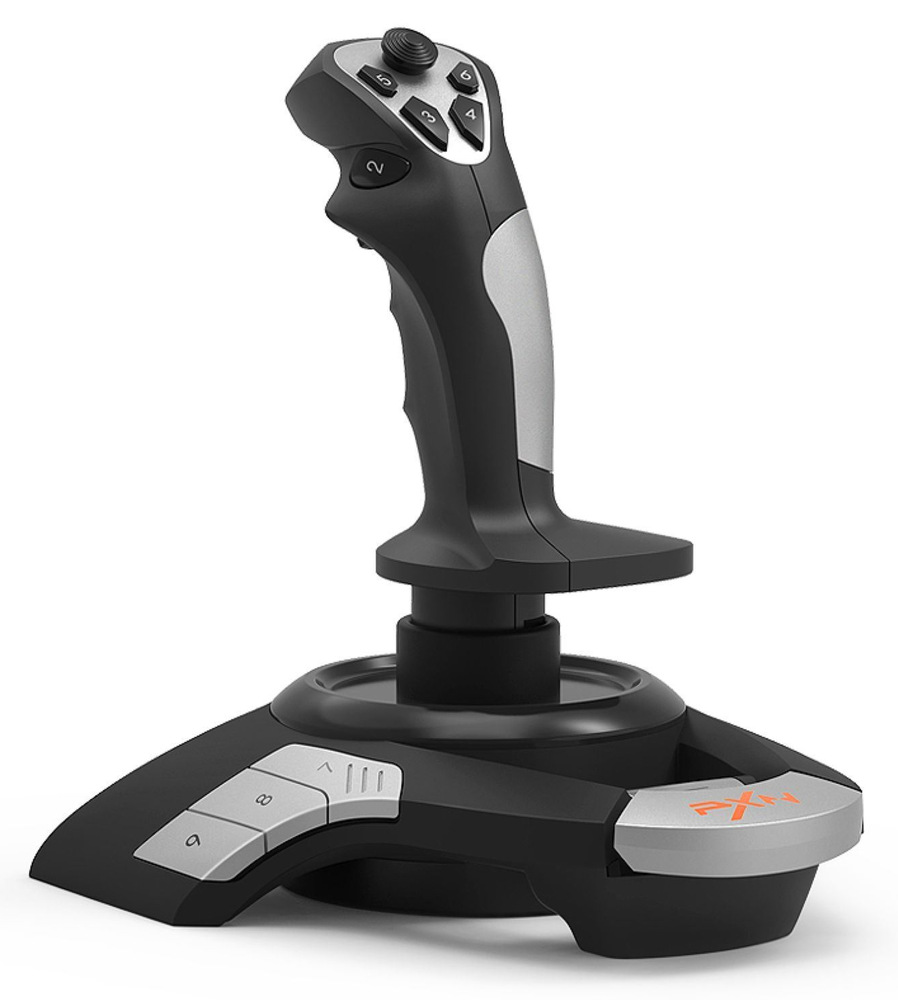 Joystick PXN F16 Flightstick čierny Joystick PXN F16 Flightstick zaujme aj konfigurovateľnými tlačidlami