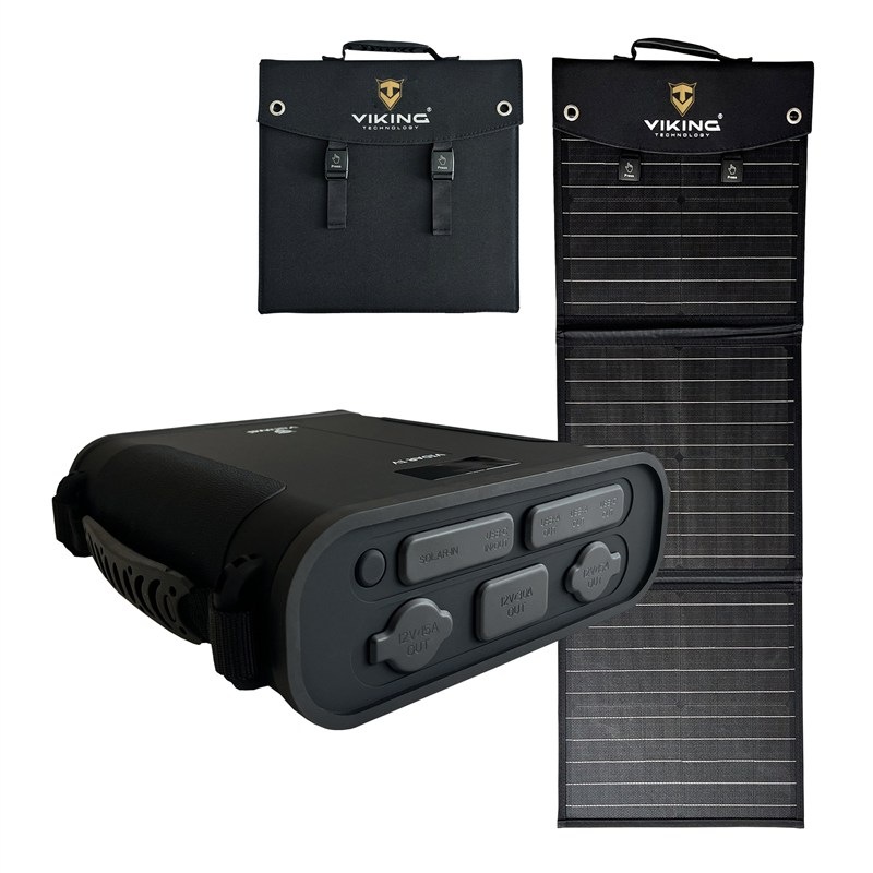 Powerbanka Viking Set VIDAR IV a solárny panel Viking L60 PD - čierna