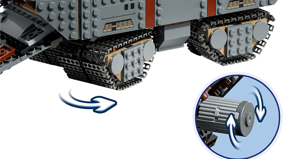 Stavebnica LEGO® Star Wars™ 75453 Offworld Sandcrawler™ a Mudhorn Odstráňte stany zo strechy, vytvorte trhovisko a využite súčiastky droidov aj modré sušienky k novým scenárom.