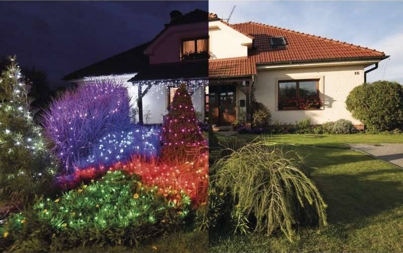 Spojovacia reťaz EMOS 100 LED Základná sada pre spojovacie reťaze Standard, 10 m, vonkajšia, teplá biela, časovač