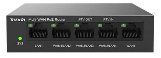 Router Tenda G0-5G-PoE - Gigabit PoE Router čierny