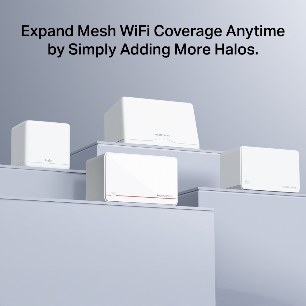 Kompletný Wi-Fi systém Mercusys Halo H37BE (2 ks) biely Kompletný Wi-Fi systém Mercusys Halo H37BE (2 ks) biely
