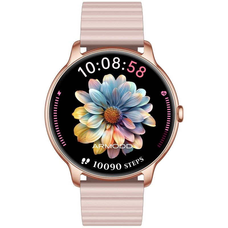 Chytré hodinky Armodd Slim vo farbe rose gold.