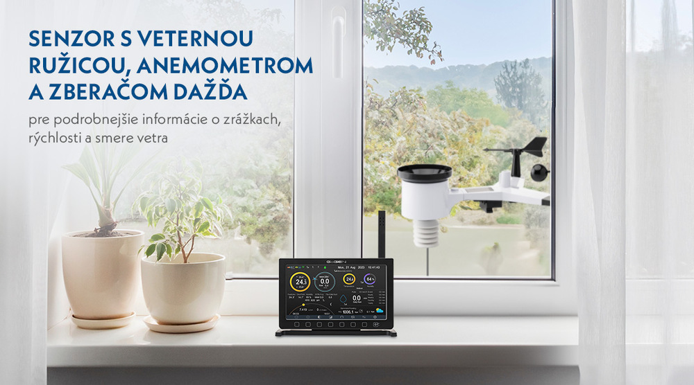 Meteorologická stanica GoGEN ME 7900 WiFi čierna