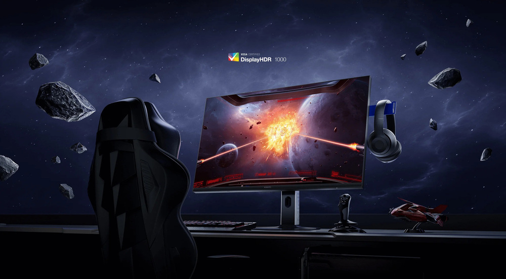 Nastaviteľný stojan a porty DP aj HDMI spolu s joystickom umožňujú flexibilné pripojenie aj rýchle ovládanie.