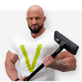 Viacúčelový vysávač Rovus VICTOR VAC čierny Superhrdina