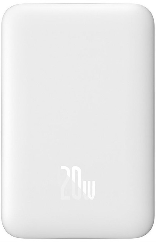 Powerbank Baseus Mini s bezdrôtovým nabíjaním 5000 mAh 20W USB-C - biela