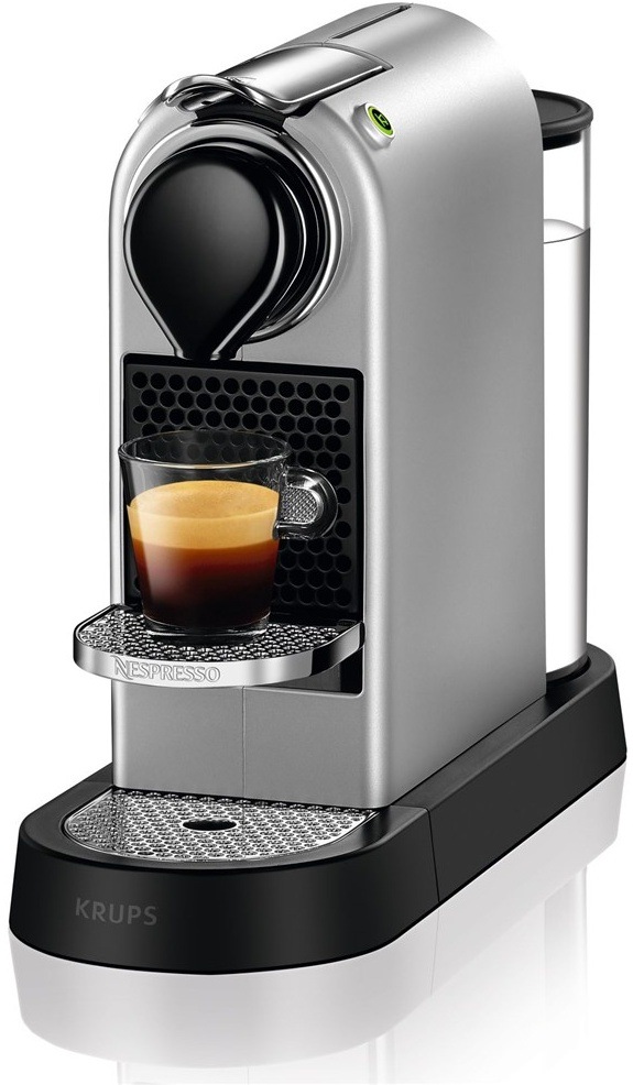Kapsulový kávovar Krups Nespresso CitiZ XN741B10 strieborný