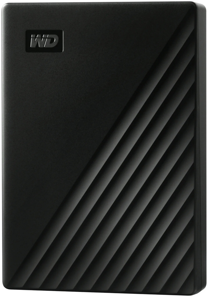 Externý pevný disk Western Digital Drive Plus 4TB čierny Predná strana kompaktného externého disku Western Digital Drive Plus
