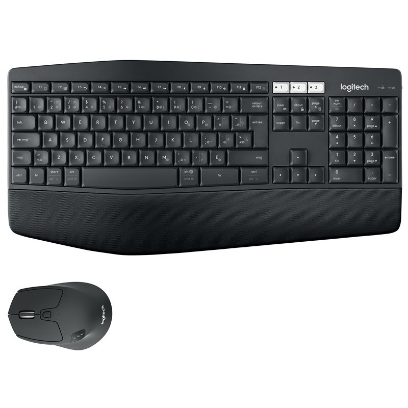 Klávesnica s myšou Logitech Wireless Combo MK850 Performance,  CZ/SK čierna