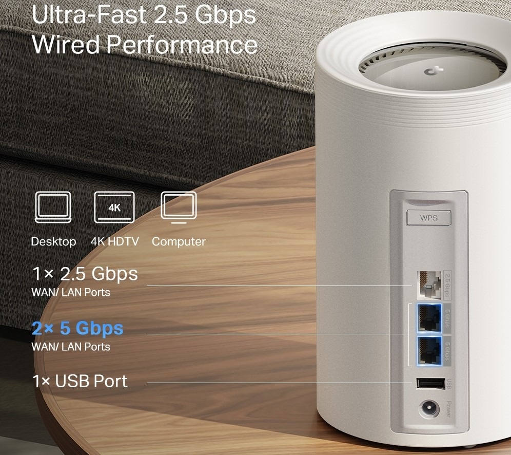 Kompletný Wi-Fi systém TP-Link Deco BE65 Pro (1 ks) biely Kompletný Wi-Fi systém TP-Link Deco BE65 Pro (1 ks) biely