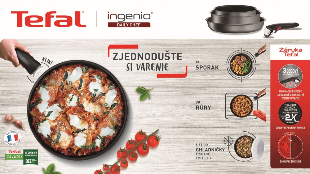 Sada riadu Tefal Ingenio Daily Chef L7629453, 4 ks Sada riadu Tefal Ingenio Daily Chef L7629453, 4 ks