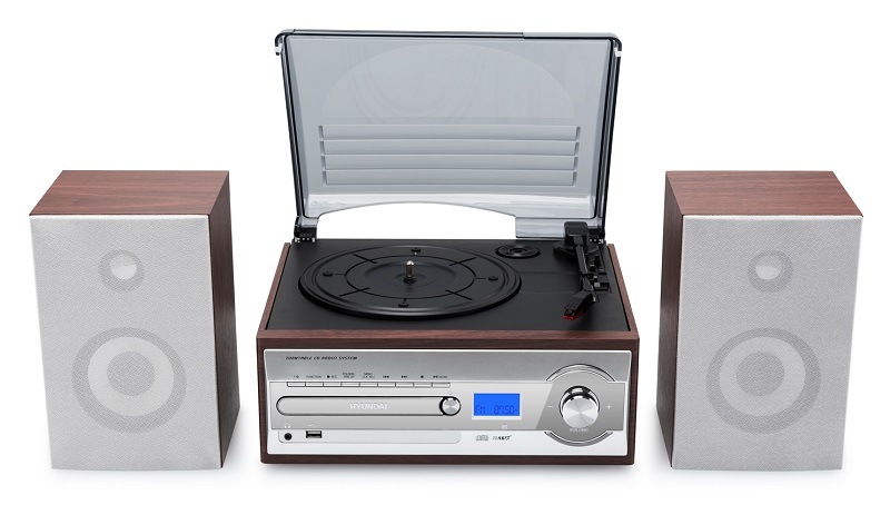 Mikro HiFi systém Hyundai RTC 182 SU RIP strieborný/hnedý