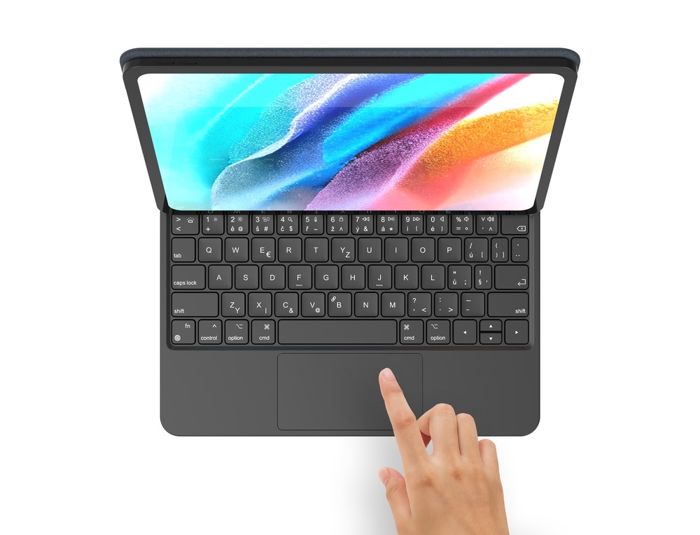 Puzdro s klávesnicou na tablet FIXED Typee na Apple iPad Pro 11" (2018-2022)/iPad Air 11" (2020/2022/2025)/ iPad Air M2/M3 CZ čierne