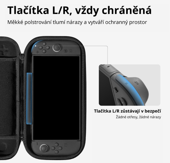 Puzdro tomtoc Switch 2 Slim Case sivé Puzdro tomtoc Switch 2 Slim Case - šedé