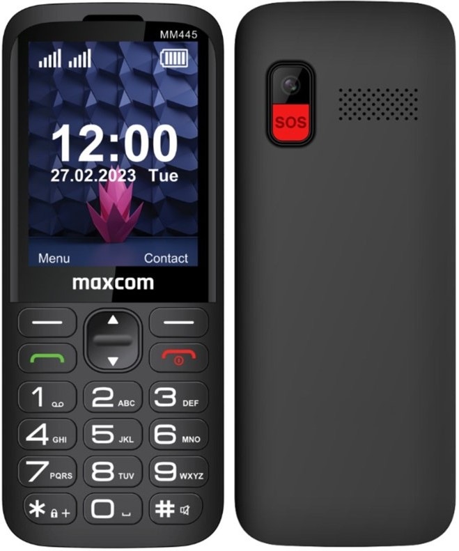 Mobilný telefón MaxCom Comfort MM445 - čierny