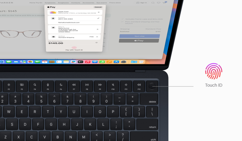 Notebook Apple MacBook Air 13" M4 8× GPU, 16GB, 256GB - polnočný SK