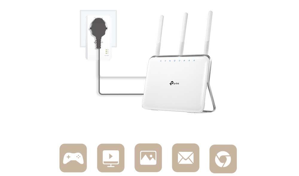 Sieťový rozvod LAN po 230V TP-Link TL-PA7017PKIT