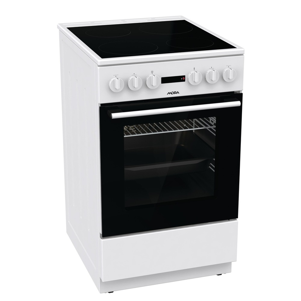 Sklokeramický sporák Mora C 5247 BW biely Sklokeramický sporák Mora C 5247 BW biely
