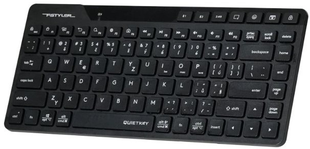 Klávesnica A4Tech FStyler FBK26C AS, CZ čierna