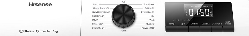 Práčka Hisense WF1Q8041BW biela