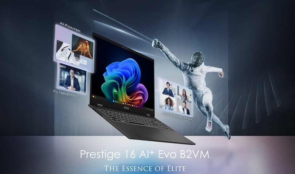 Notebook MSI Prestige 16 AI+ Evo B2VMG-034CZ sivý Notebook MSI Prestige 16 AI+ Evo B2VMG-034CZ sivý