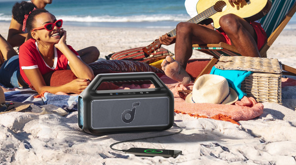 Prenosný reproduktor Anker Soundcore Boom 2 modrý Prenosný reproduktor Anker Soundcore Boom 2 modrý