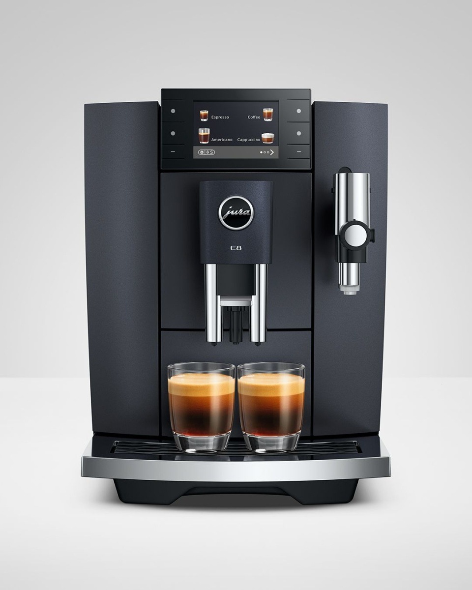 Automatický kávovar Jura E8 Cosmic Black (modelový rok 2026) čierny