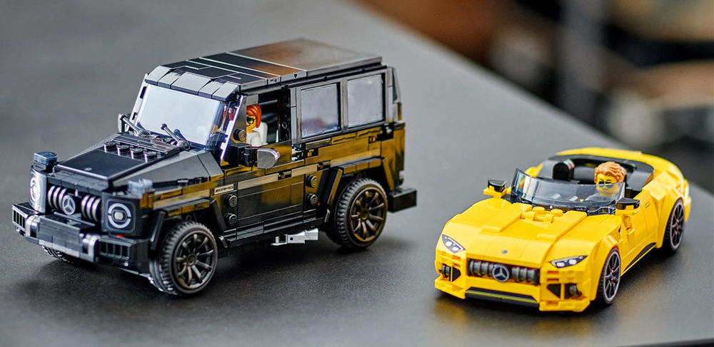Stavebnica LEGO® Speed Champions 76924 Mercedes-AMG G 63 a Mercedes-AMG SL 63 808 kociek LEGO ponúka deťom aj dospelým zberateľom kreatívny projekt, pri ktorom pomôže aplikácia LEGO Builder.
