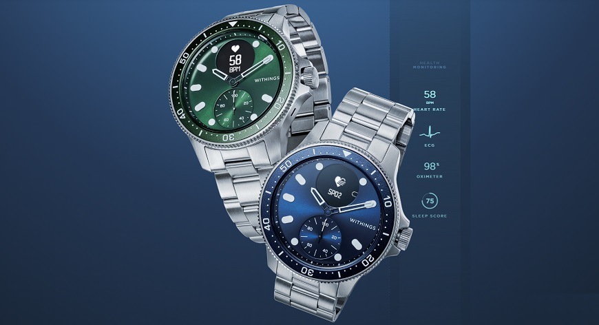 Inteligentné hodinky Withings Scanwatch Horizon - Special Edition 43 mm zelené Withings Scanwatch Horizon Special Edition